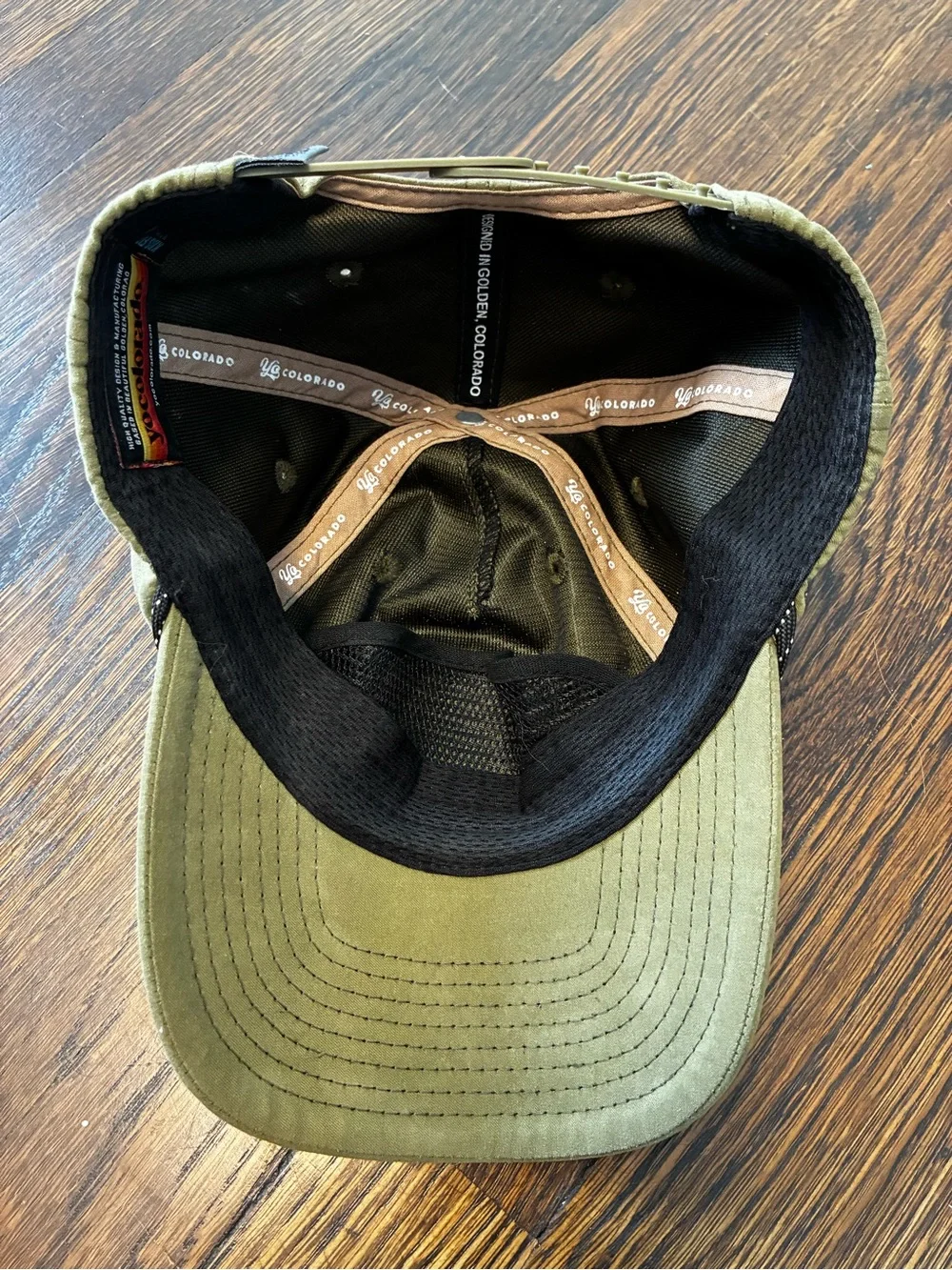 Camp Day Kids Olive Green Baseball Cap